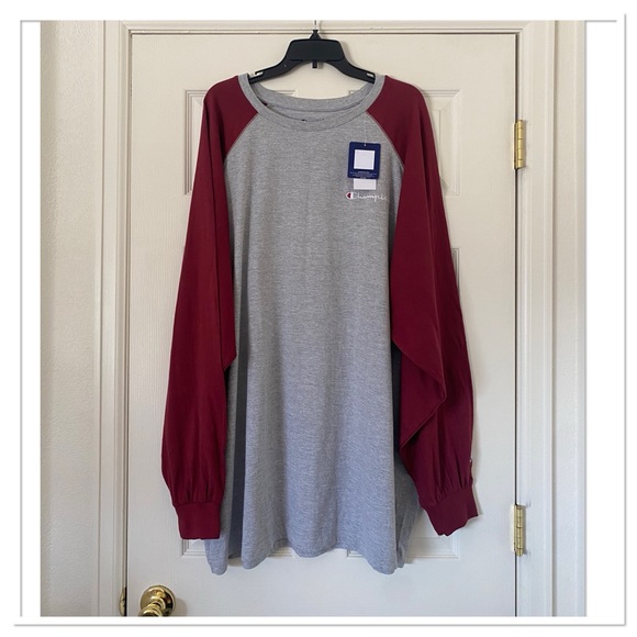 Champion Big & Tall Men’s T-Shirt Graphic Long Sleeve T-Shirt - Picture 1 of 3
